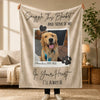[Made-to-Order] Personalized Pet Memorial Photo Blanket Custom Dog Remembrance Gift Snuggle This Blanket