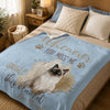 [Made-to-Order] Personalized Pet Photo Snuggle Fleece Blanket Loss Memorial Gift