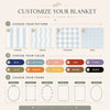 [Made-to-Order] Custom Pet Portrait Fleece Blanket with Dog or Cat Photo and Name Throw Gift
