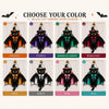 Halloween Bat Cat Door Hanger Spooky Black Cat Porch Decor Sign