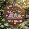 In This Classroom You Are Affirmations Round Wooden Hanging Sign Personalized Teacher Decor