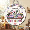 In This Classroom You Are Affirmations Round Wooden Hanging Sign Personalized Teacher Decor