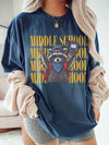 Middle School Raccoon T-Shirt Custom Grade Level Back To School Graphic Tee