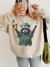 Night Shift Nurse Raccoon Tee Funny Medical Worker Shirt