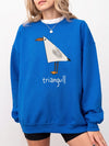 Funny Seagull Pun Triangull Graphic Tee Minimalist Bird Shirt