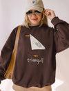 Funny Seagull Pun Triangull Graphic Tee Minimalist Bird Shirt