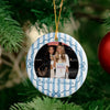 Besties Forever Custom Photo Round Ceramic Ornament Personalized Friendship Gift