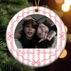 Besties Forever Custom Photo Round Ceramic Ornament Personalized Friendship Gift