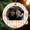 Besties Forever Custom Photo Round Ceramic Ornament Personalized Friendship Gift