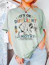 It's OK To Be Different Custom Name Tee Autism Awareness Raccoon Shirt