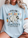 It's OK To Be Different Custom Name Tee Autism Awareness Raccoon Shirt