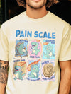 Dinosaur Pain Scale Chart T-Shirt Funny Medical Humor Nurse Gift