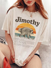 Funny Raccoon Trash Panda Definition Custom Name T-Shirt Retro Sunset Graphic Tee