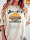 Funny Raccoon Trash Panda Definition Custom Name T-Shirt Retro Sunset Graphic Tee