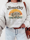 Funny Raccoon Trash Panda Definition Custom Name T-Shirt Retro Sunset Graphic Tee