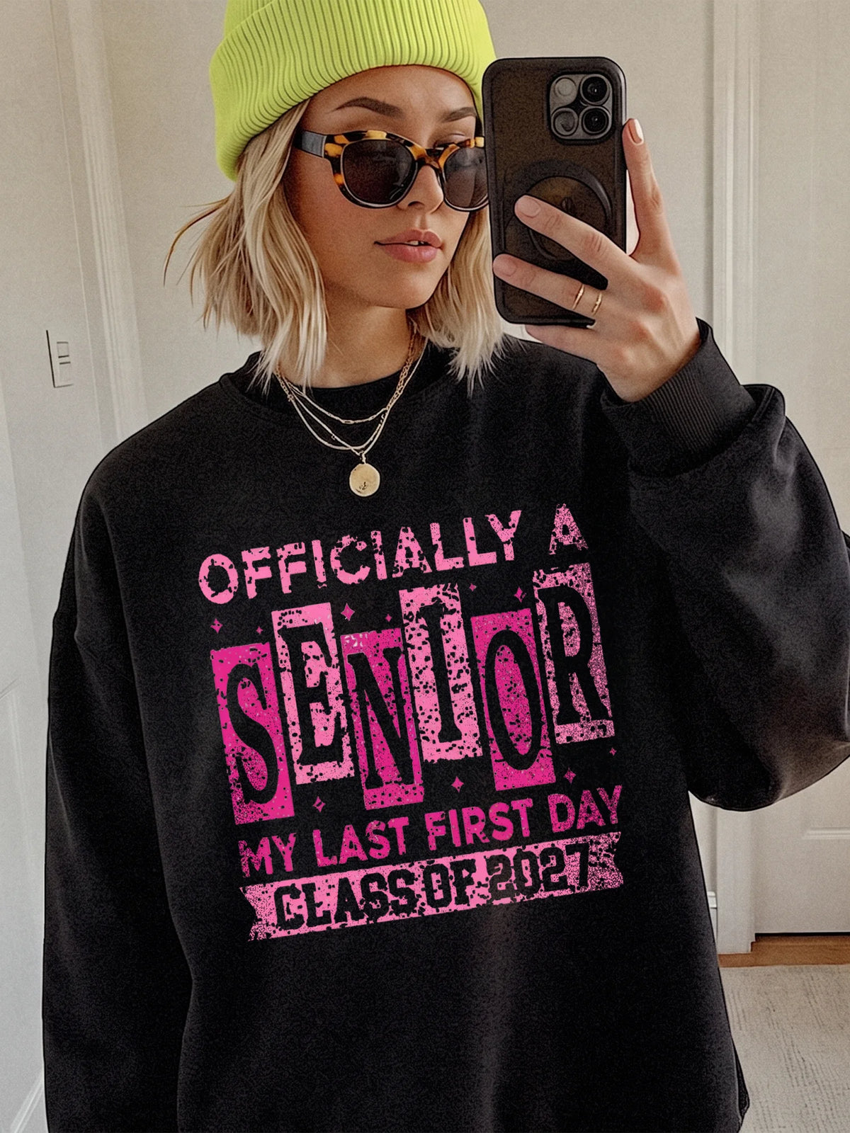 Officially A Senior My Last First Day T-Shirt Class Of 2027 Back To School Apparel