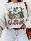 Life Is Better By The Campfire Vintage Graphic T-Shirt Gift for Nature Lovers