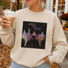 Girls Will Be Girls Witch Cat T-Shirt Spooky Season Halloween Fall Apparel