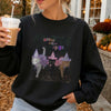 Girls Will Be Girls Witch Cat T-Shirt Spooky Season Halloween Fall Apparel