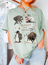 Respect the Locals T-Shirt Funny Wildlife Graphic Tee for Outdoors and Camping