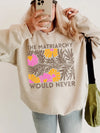 The Matriarchy Would Never Retro Floral Feminist Tee