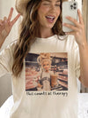 This Counts As Therapy Funny Self Care Tee for Women Retail Shopping Shirt