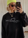 I Wear My Heart On My Sleeve Custom Mom Hoodie Personalized Family Name Sweatshirt
