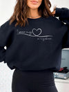 I Wear My Heart On My Sleeve Custom Mom Hoodie Personalized Family Name Sweatshirt