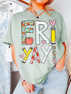 Fri YAY! Friday Humor Teacher Tee Gift for Back to School
