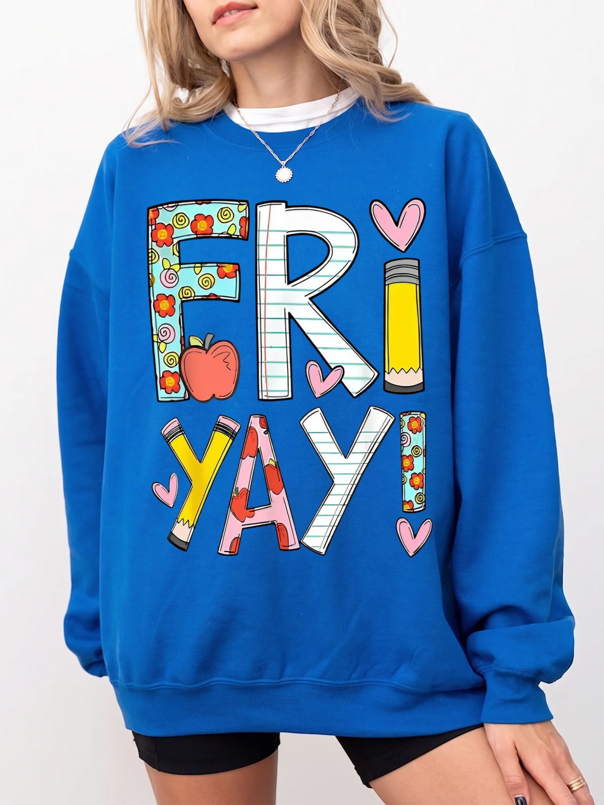 Fri YAY! Friday Humor Teacher Tee Gift for Back to School