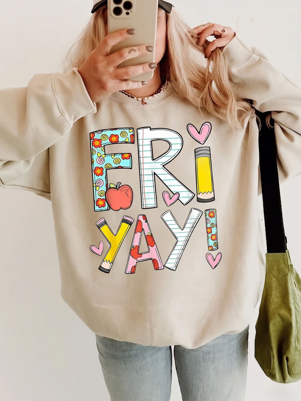 Fri YAY! Friday Humor Teacher Tee Gift for Back to School