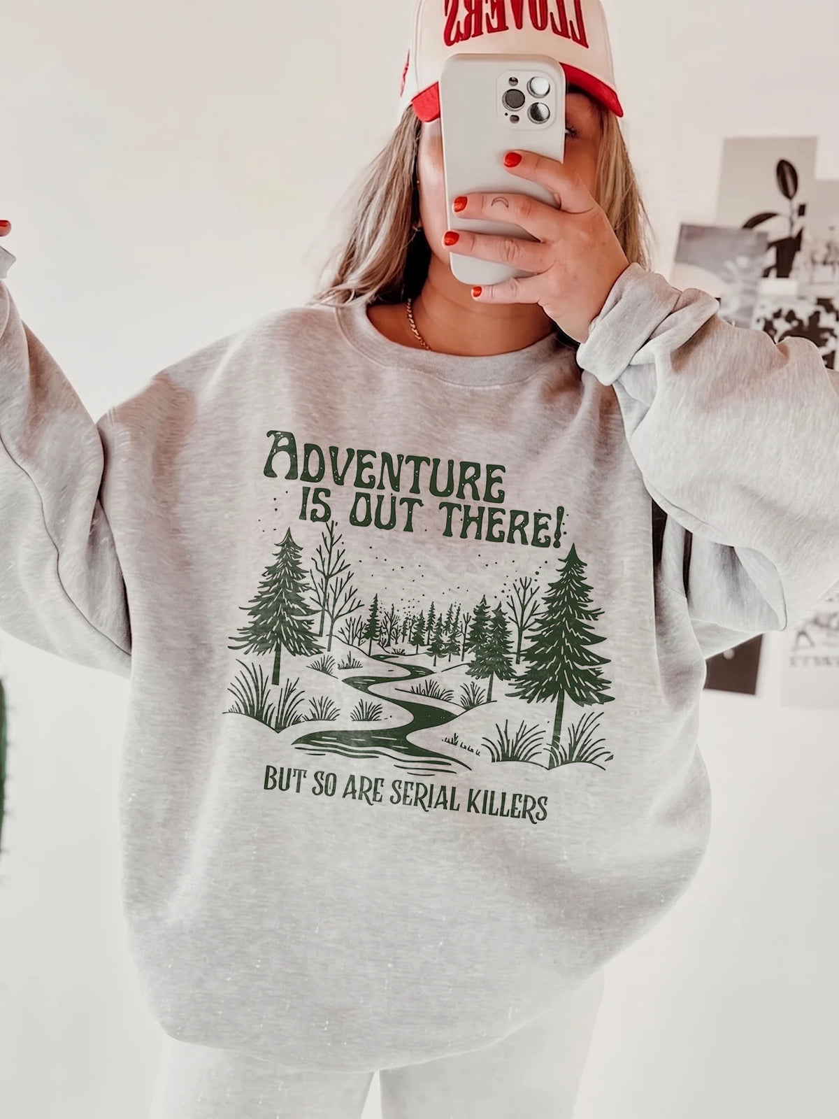 Adventure Is Out There But So Are Serial Killers True Crime Graphic Tee