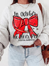 In October We Wear Red Dyslexia Awareness Tee
