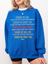 Things We Did Retro Parody Lyric T-Shirt Funny Song Quote Shirt