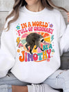 In A World Full Of Ordinary Personalized Raccoon Sweatshirt Retro Custom Name Humor Gift