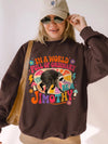 In A World Full Of Ordinary Personalized Raccoon Sweatshirt Retro Custom Name Humor Gift