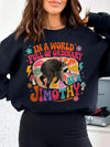In A World Full Of Ordinary Personalized Raccoon Sweatshirt Retro Custom Name Humor Gift