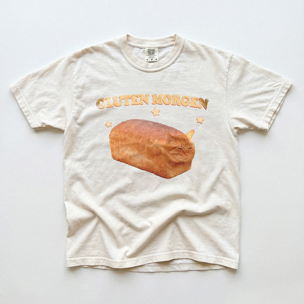 Gluten-Free Humor Cat Loaf Tee Funny Celiac Awareness Gluten Morgen Gift