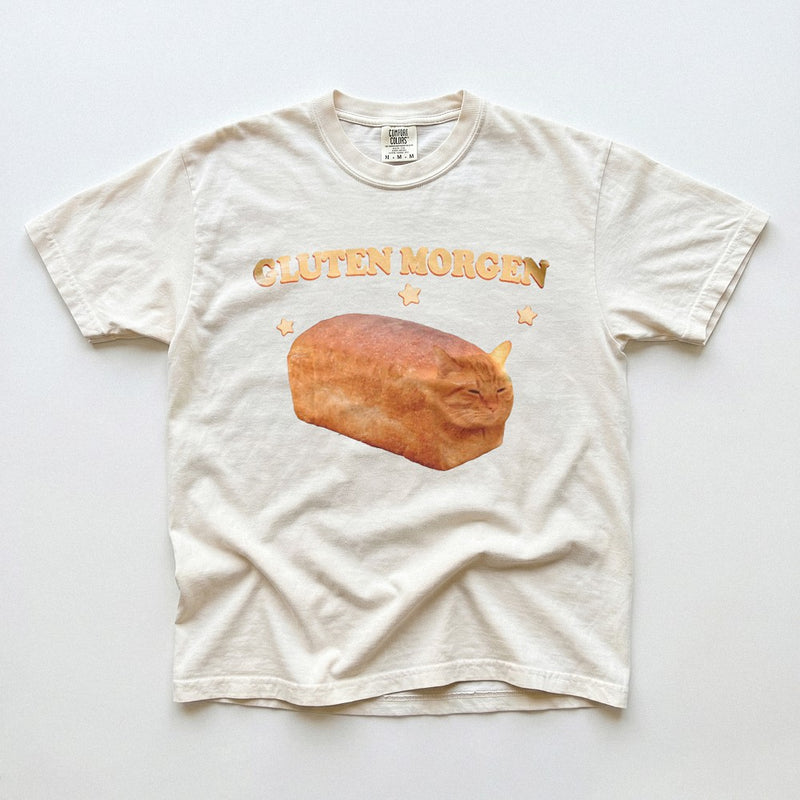 Gluten-Free Humor Cat Loaf Tee Funny Celiac Awareness Gluten Morgen Gift