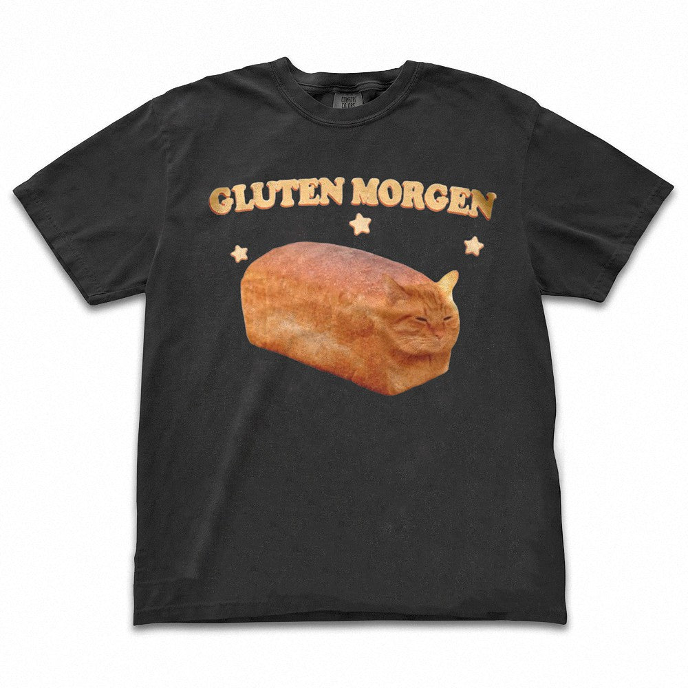 Gluten-Free Humor Cat Loaf Tee Funny Celiac Awareness Gluten Morgen Gift