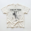 Hang In There It Gets Worse Funny Cat T-Shirt Retro Dark Humor Tee