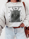 We On the Same Frequency Graphic Tee Y2K Alien Cat Shirt for Best Friends