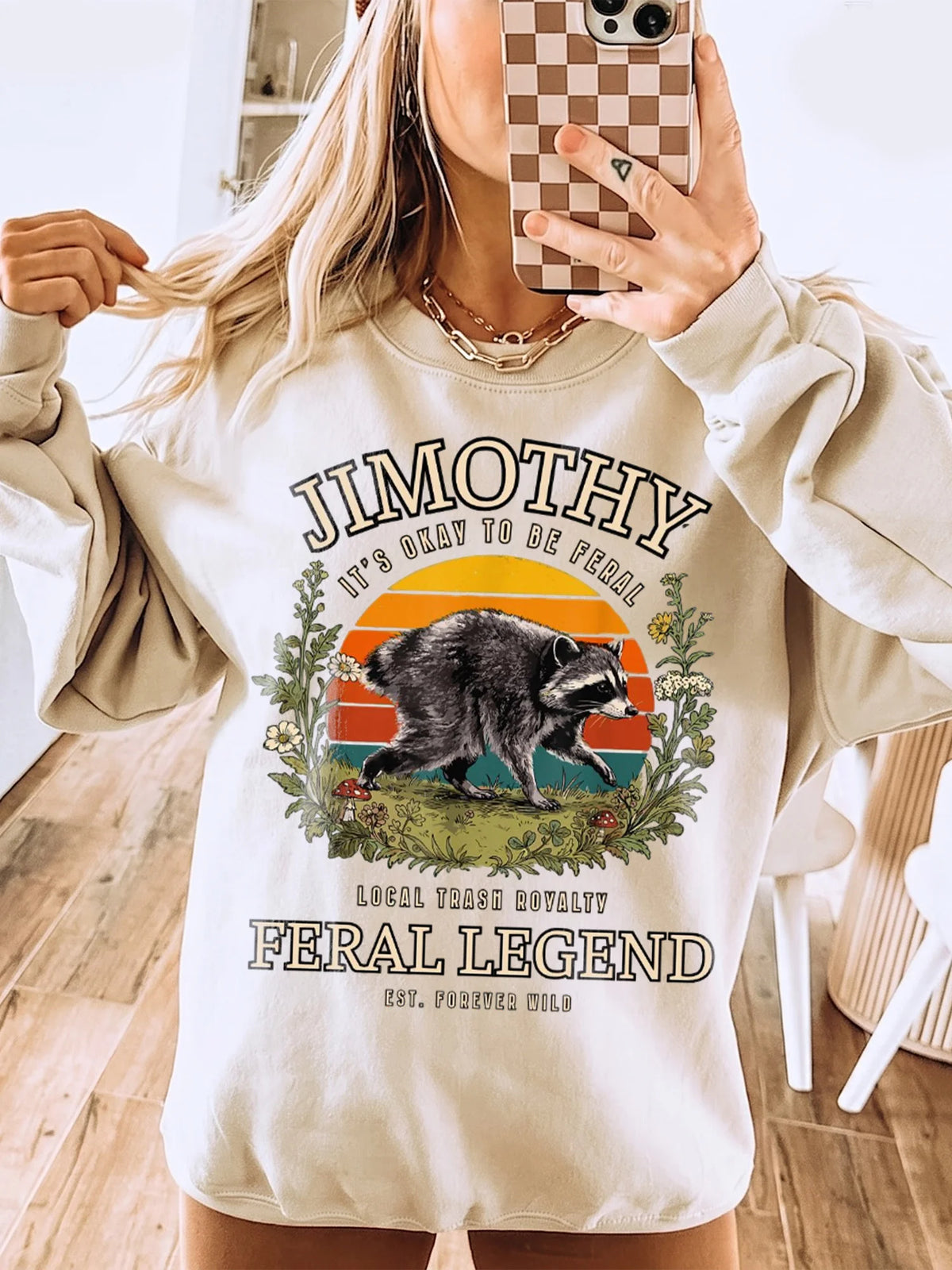 Feral Legend Local Trash Royalty Raccoon Custom Tee Vintage Humor Shirt