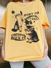 Born To Dilly Dally Forced To Lock In Funny Cat Meme Graphic Tee