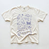 Cute Cat Illustration Graphic Tee Hand Drawn Kawaii Pet Lover Gift