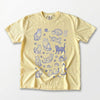 Cute Cat Illustration Graphic Tee Hand Drawn Kawaii Pet Lover Gift