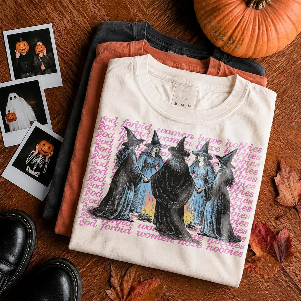 God Forbid Women Have Hobbies Shirt Funny Feminist Witch Spooky Season Tee