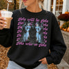 Girls Will Be Girls Witchy Graphic Tee Feminist Halloween Shirt for Women