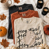 Hey Boo Spooky Cute Ghost T-Shirt Retro Fall Halloween Graphic Tee