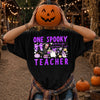 Spooky Teacher T-Shirt Fueled by Coffee Fall Halloween Top